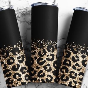 Leopard Print 20oz Tumbler, Lid, Straw & Gift Box